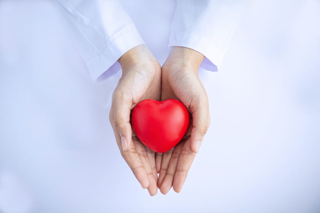 Holding heart
